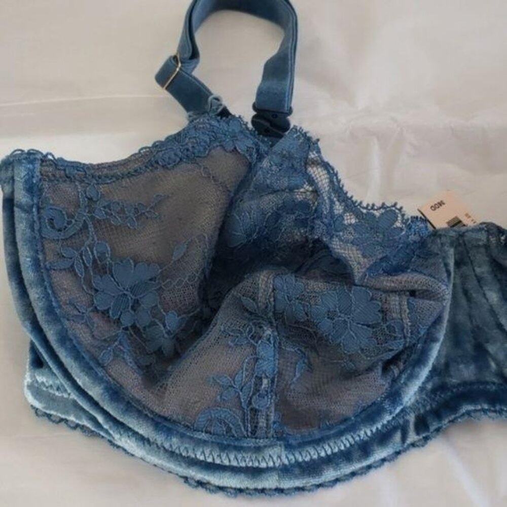 Victoria's Secret Bra Velvet Lace Pushup Women's Size 32DD New with Tags - Picture 4 of 7